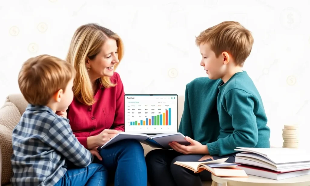 Teaching Her Children About Financial Literacy